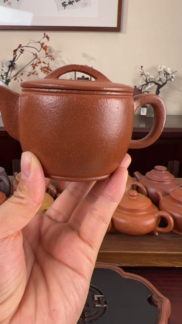 【闪购商品】紫砂茶壶黄降坡汉瓦壶150CC