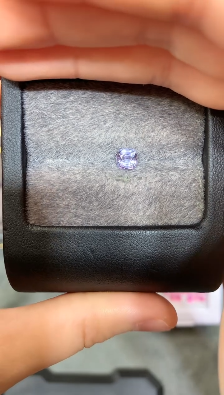 【闪购商品】定制尖晶石裸石未镶嵌枕型 金属蓝紫色调 0.86ct
