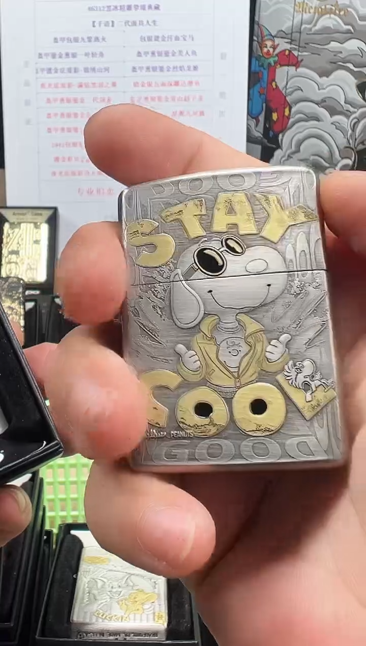 铜史努比-盔甲熏银鎏金