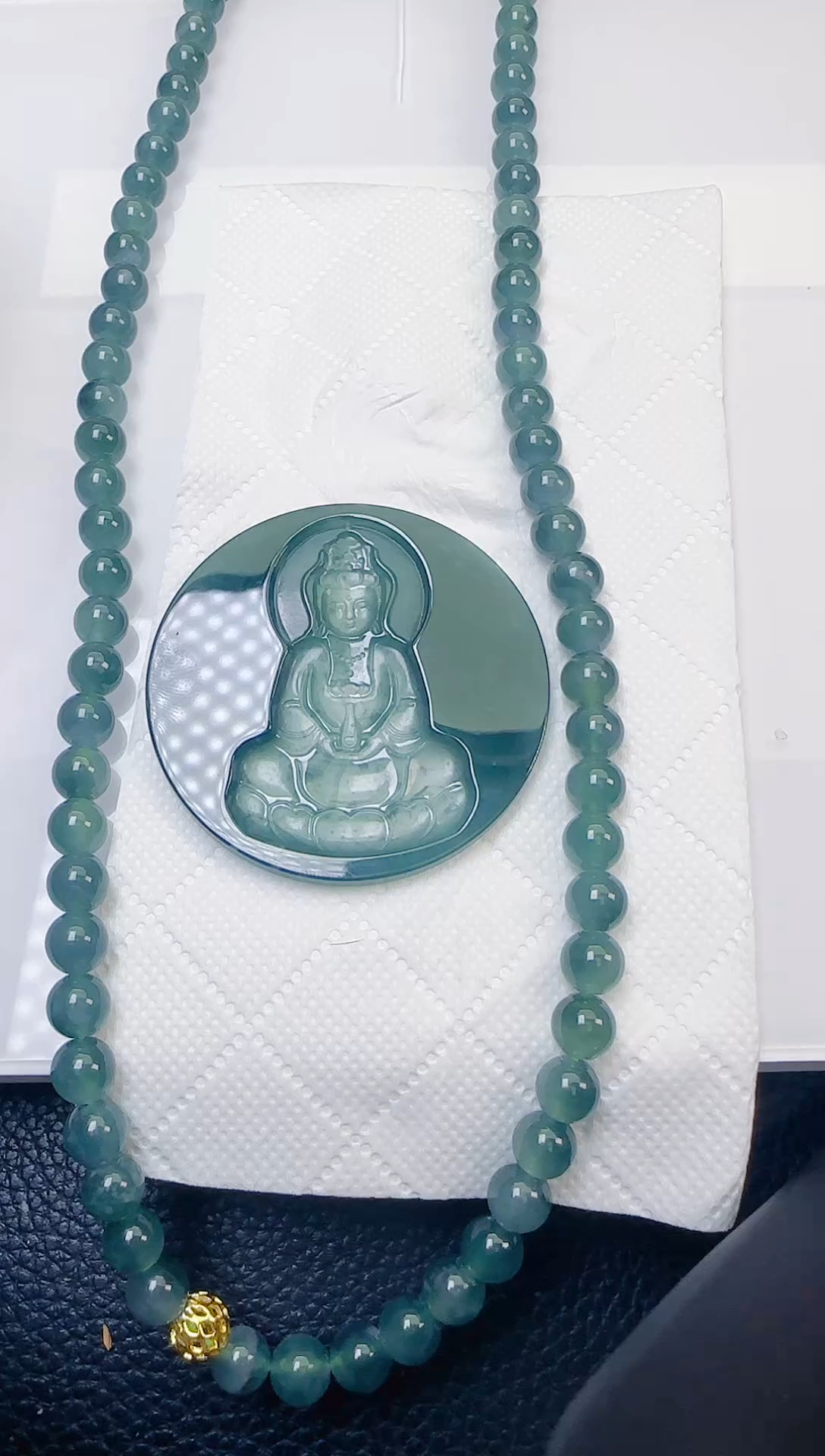 颈饰未镶嵌翡翠天然A货翡翠  多样性随机发其一