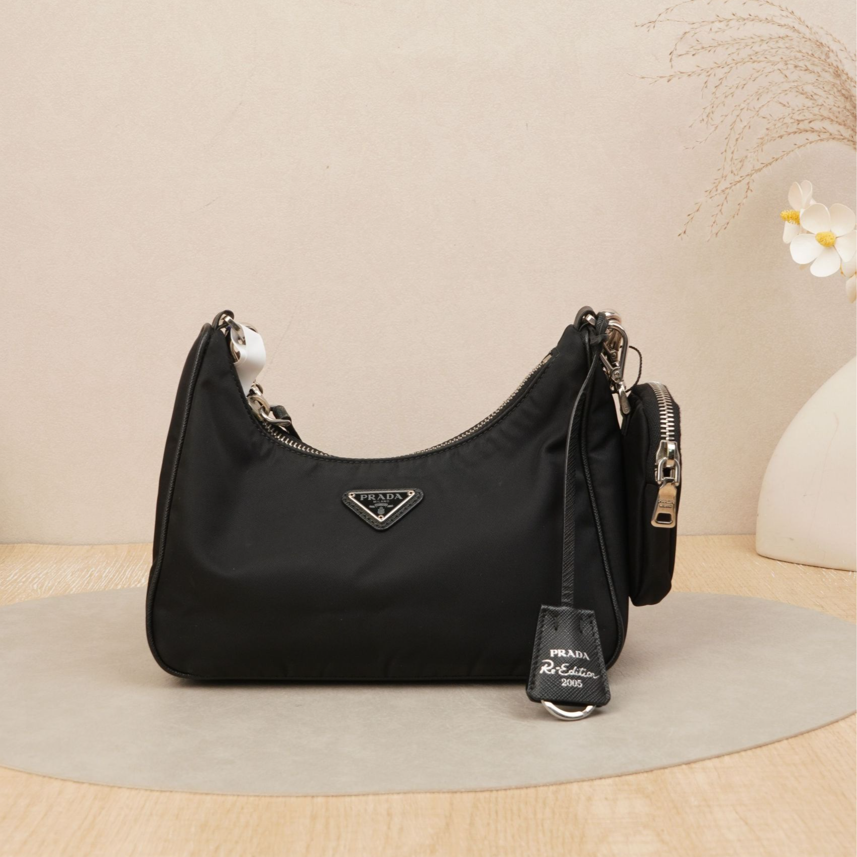 95新 Prada/普拉达 普拉达三合一黑色尼龙/DS041420