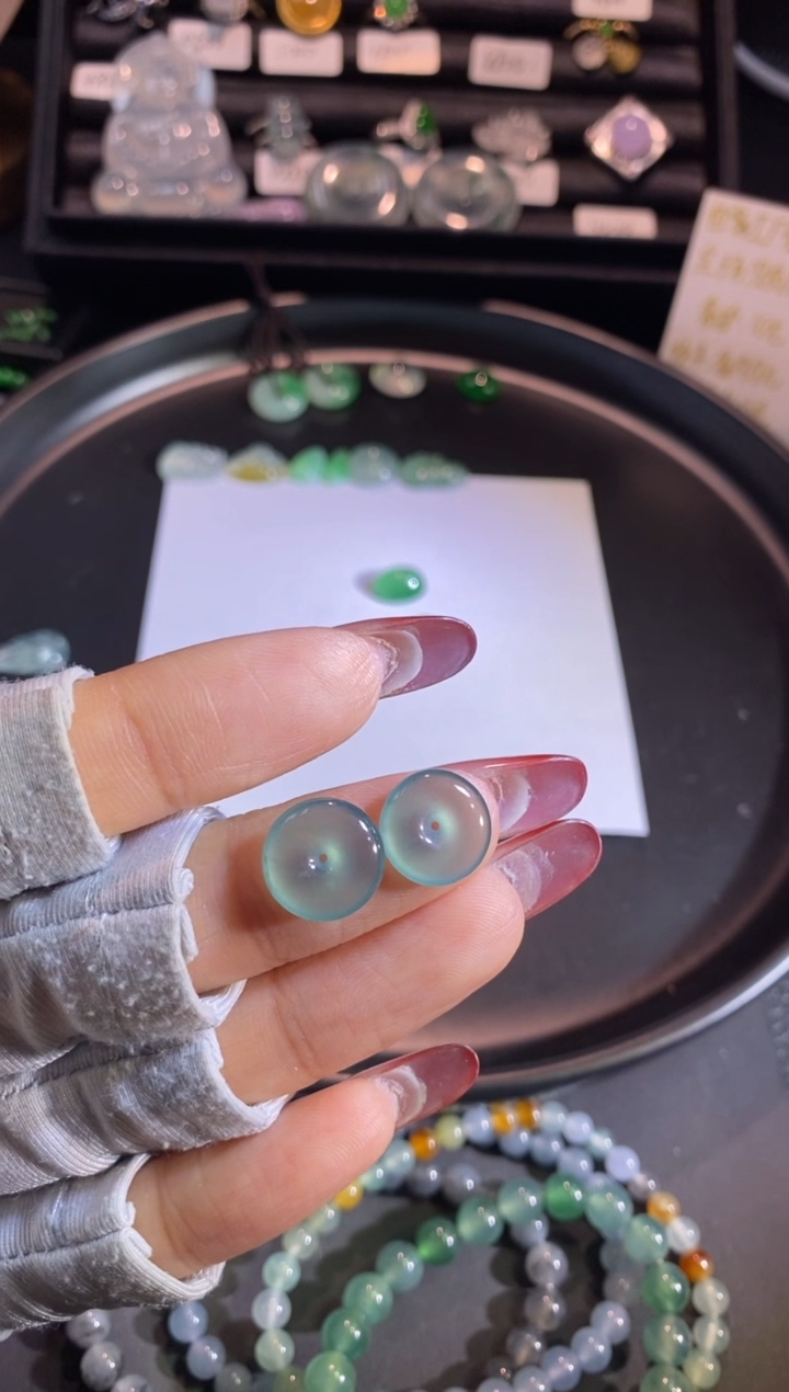 【闪购商品】翡翠挂件未镶嵌扣子