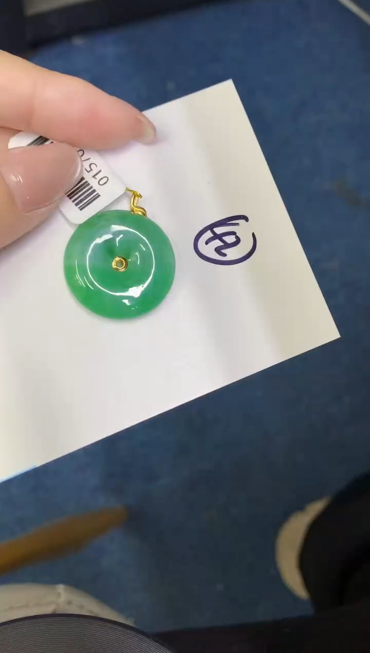 【闪购商品】翡翠颈饰18K金镶嵌0000000000