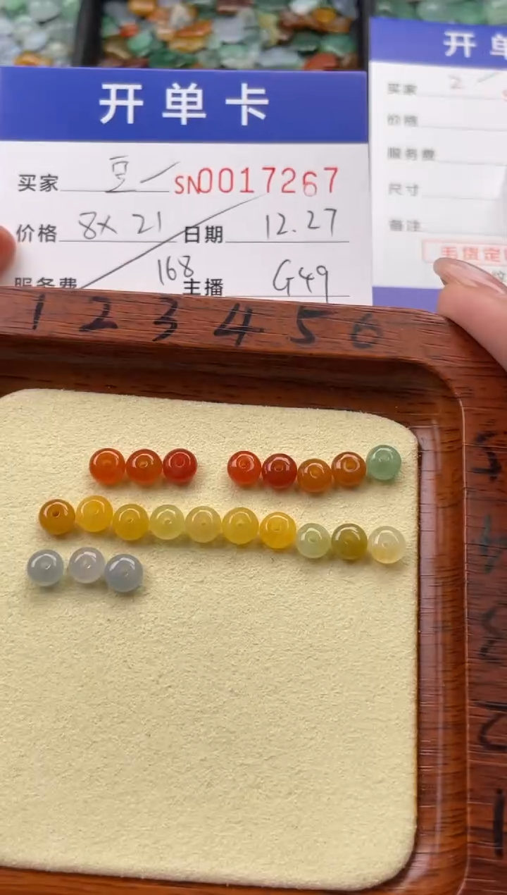 颈饰未镶嵌翡翠豆*兜17267