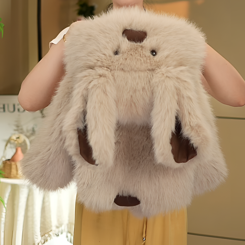 冬季卡通风可爱风兔子外套加绒染加厚可爱超萌儿童衣服