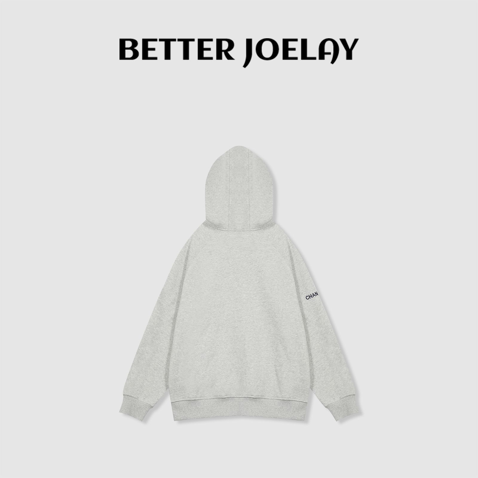 BETTERJOELAY -加绒【微风情书】时尚套头连帽百搭卫衣运动风WL9668