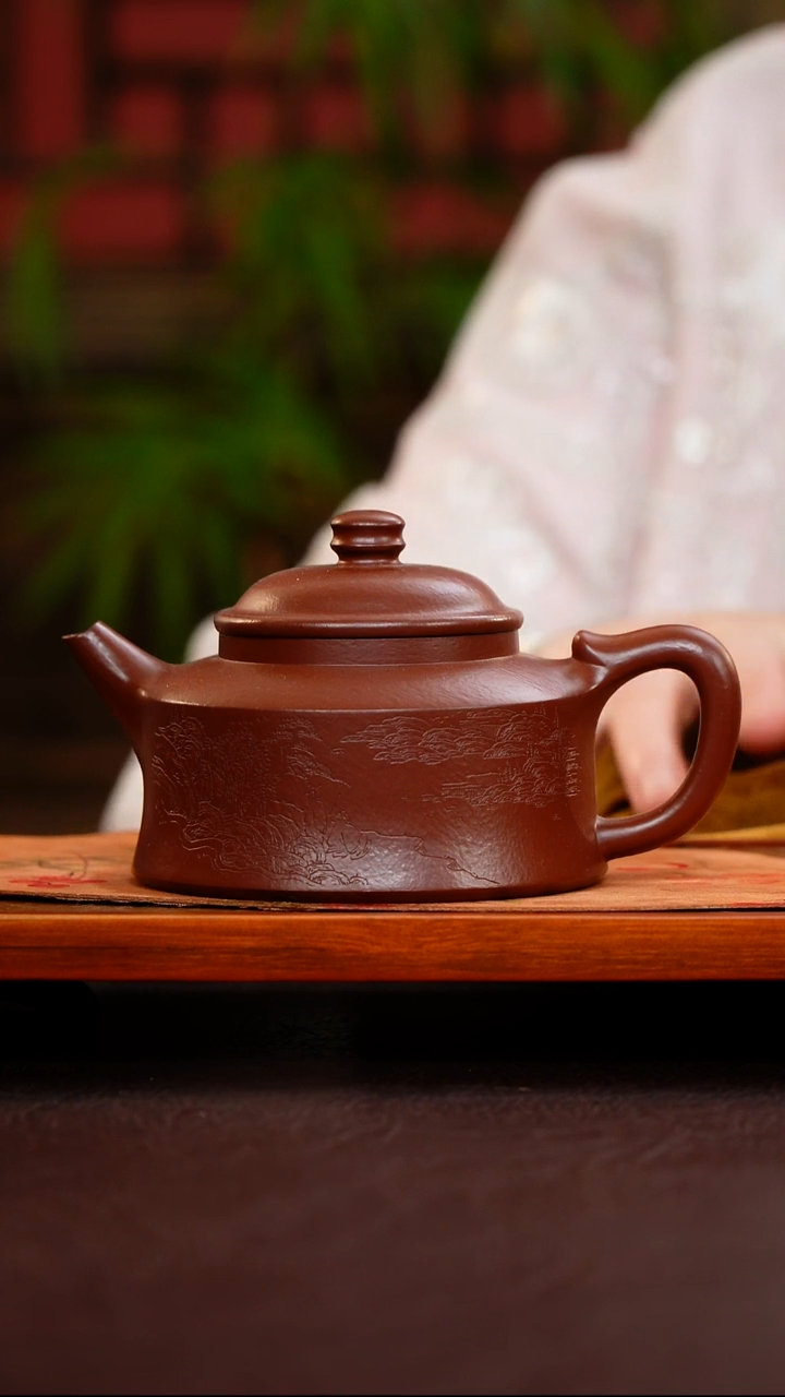 茶壶紫砂紫袍玉砂 玉龙禅宗