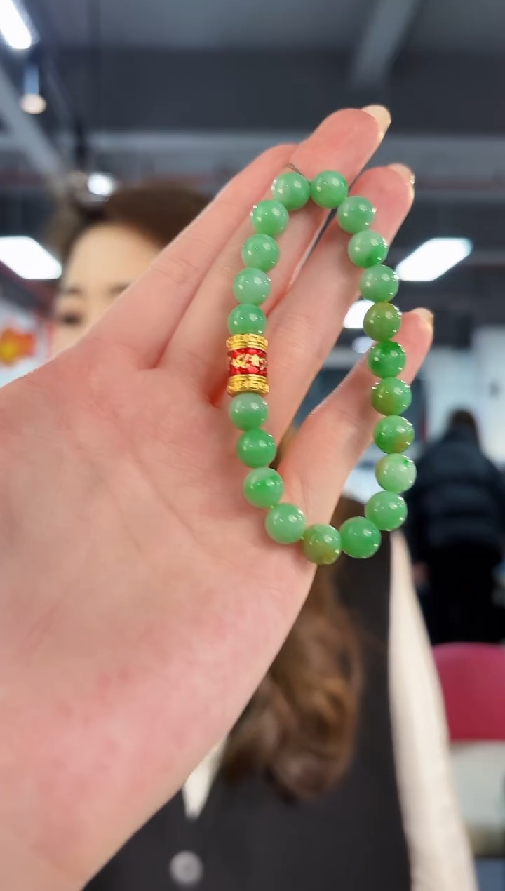 【闪购商品】翡翠手串未镶嵌缅料A货/支持复检/一件