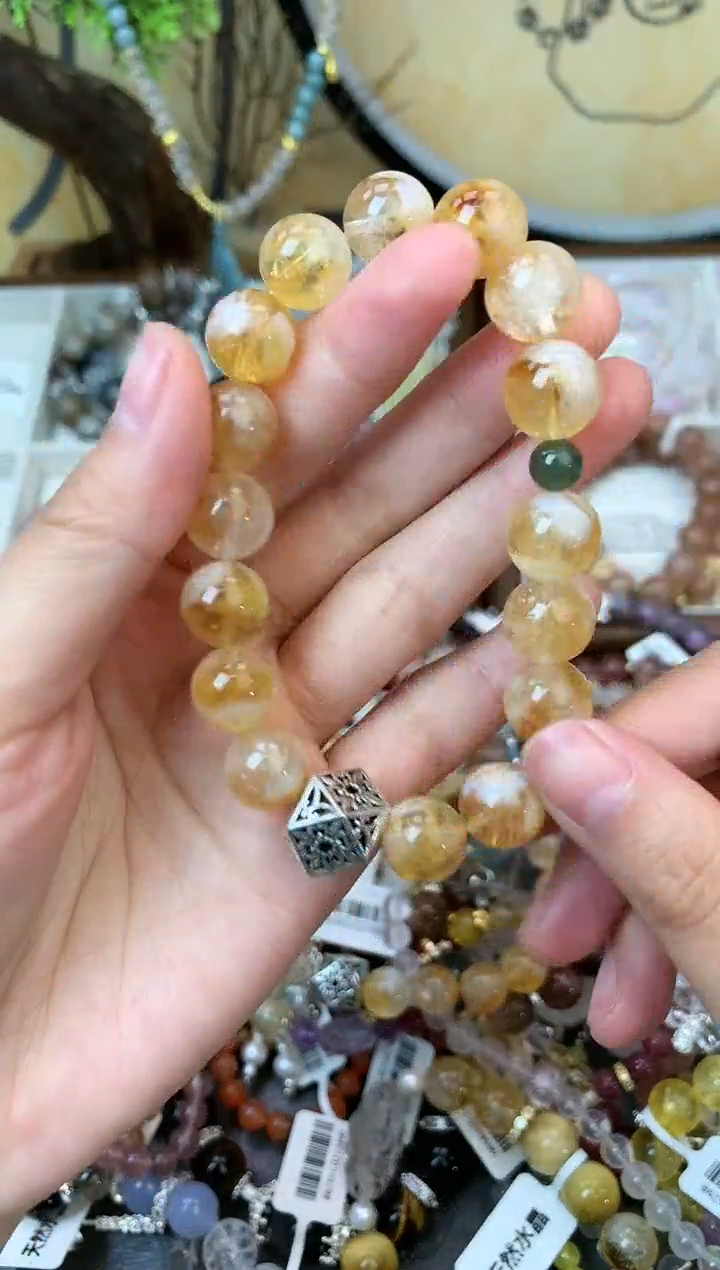 【闪购商品】黄晶手链未镶嵌6033手串