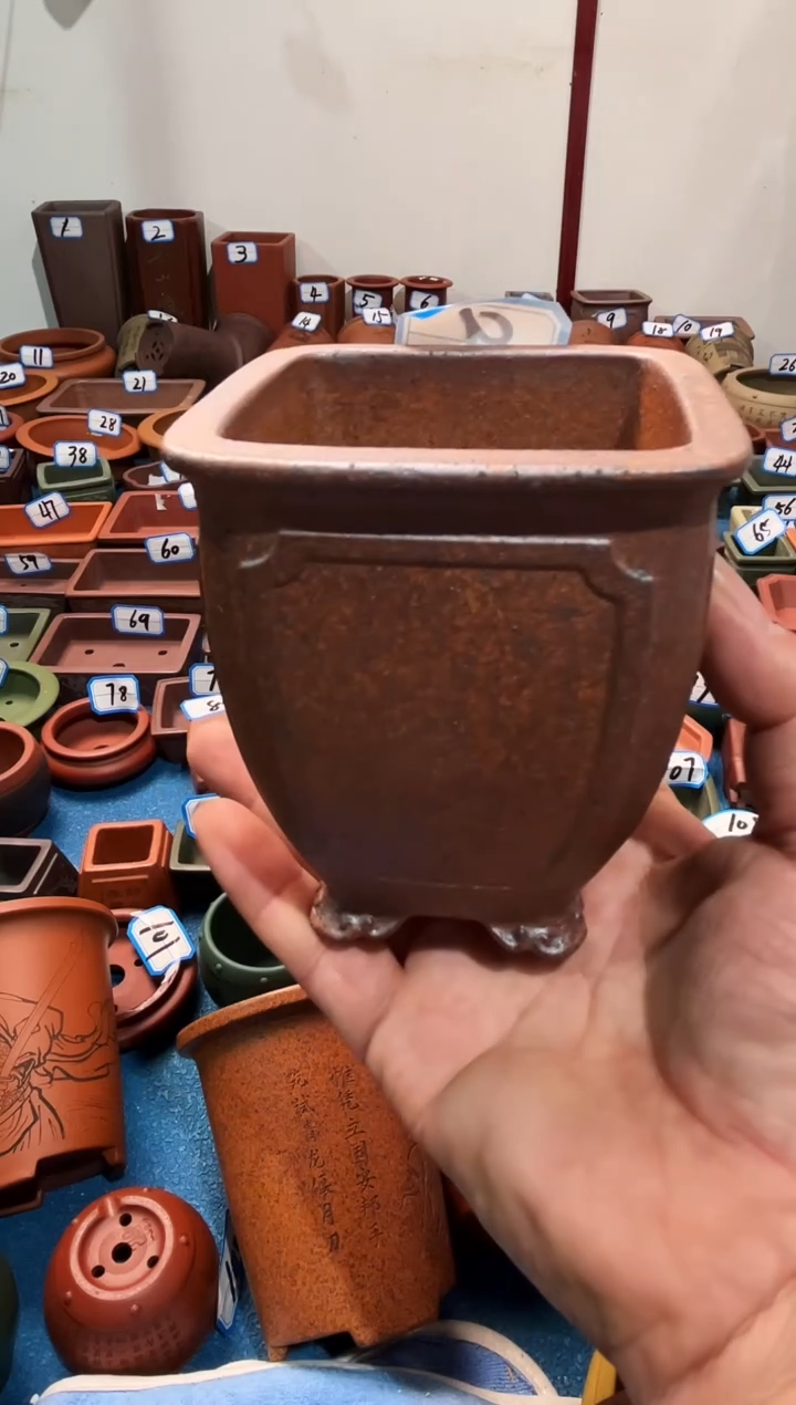 【闪购商品】紫砂紫砂花盆9.5*7.5