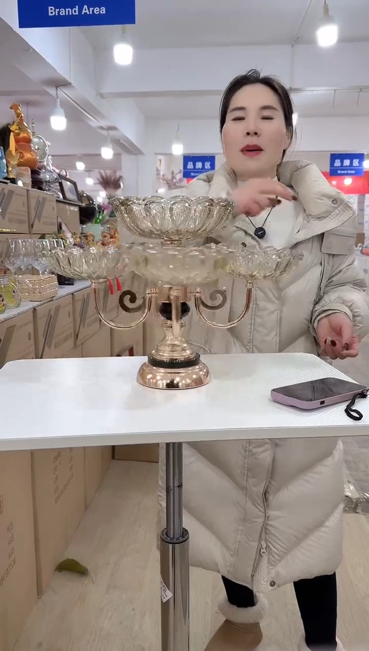 【闪购商品】无铅玻璃美全花器-g-早28