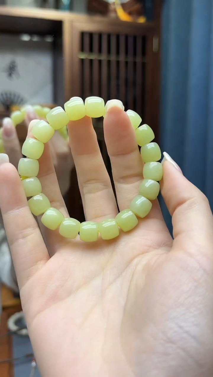 未镶嵌和田玉挂件和田玉直切手串9.7mmZD