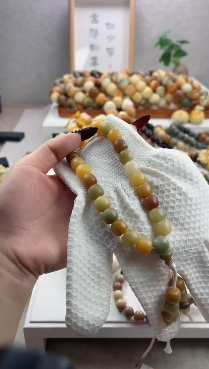 【闪购商品】菩提根/象牙果手串R41干磨桶珠10*11mm手持