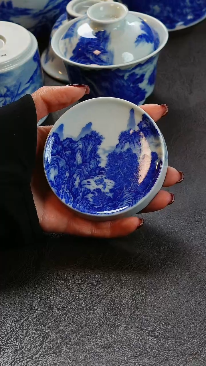 【闪购商品】青山赋山水盖置陶瓷