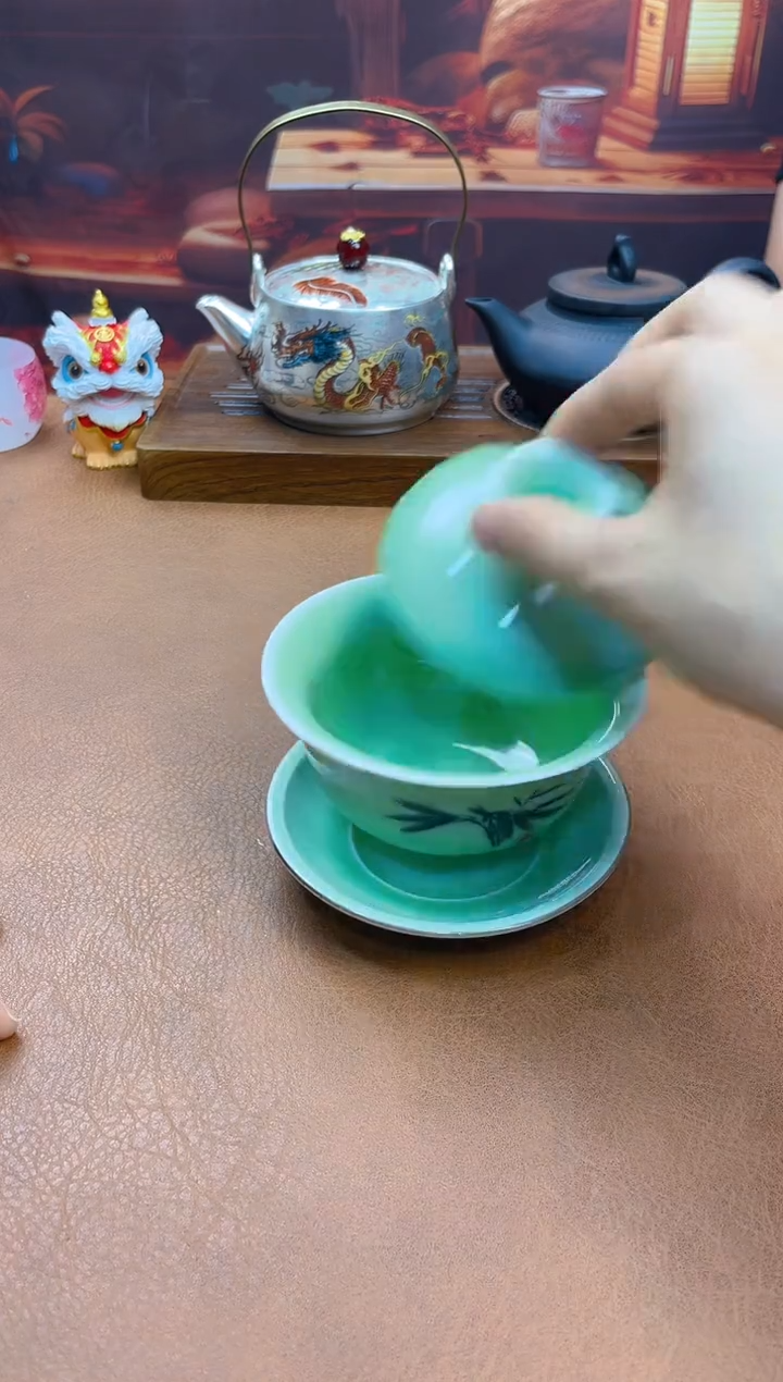 陶瓷茶具摆件旅行套组