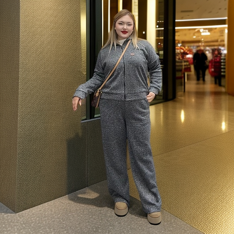 纯色高领毛衣开衫外套套装女秋冬新款高腰半身裙针织上衣两件套潮