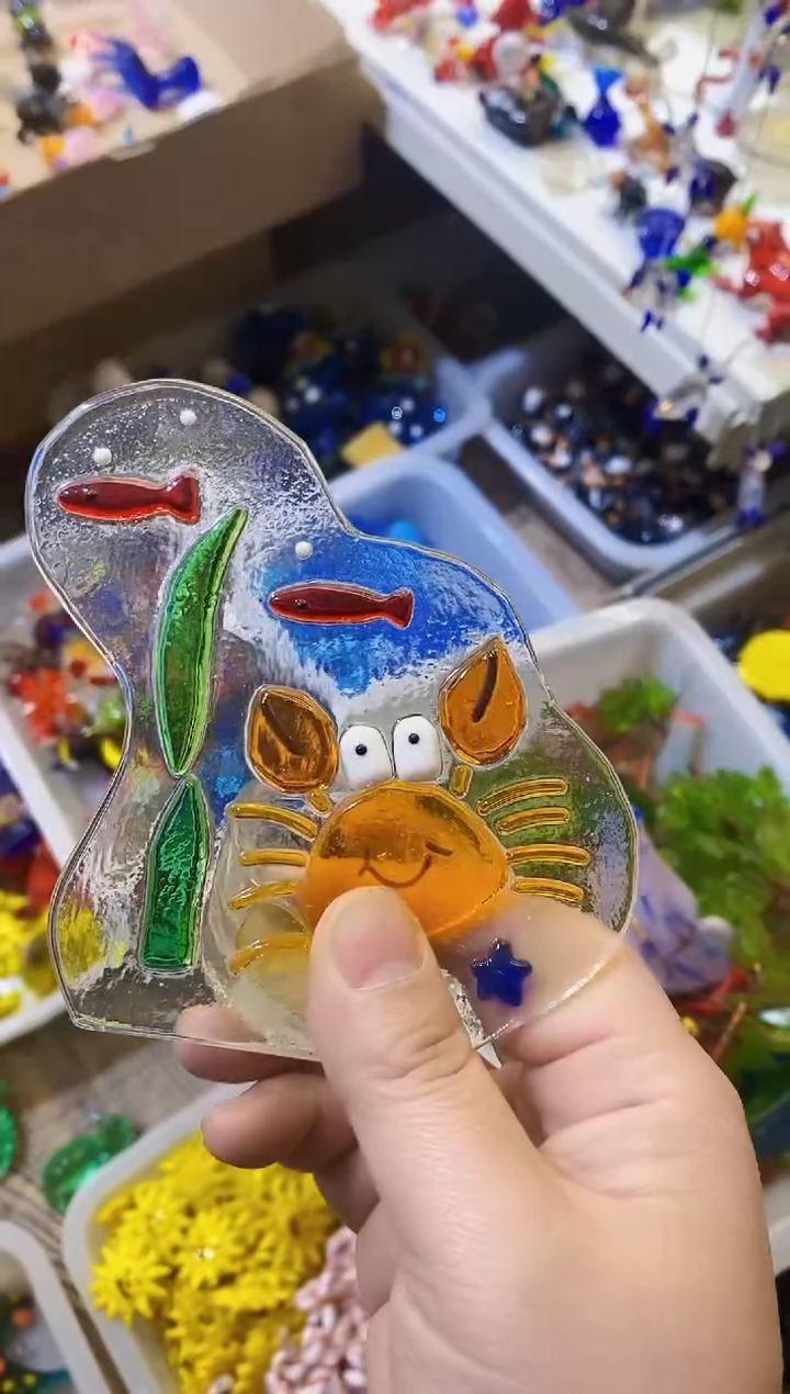 【闪购商品】琉璃手工艺品烛台片片