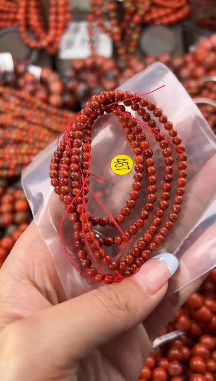 未镶嵌手串南红玛瑙4+