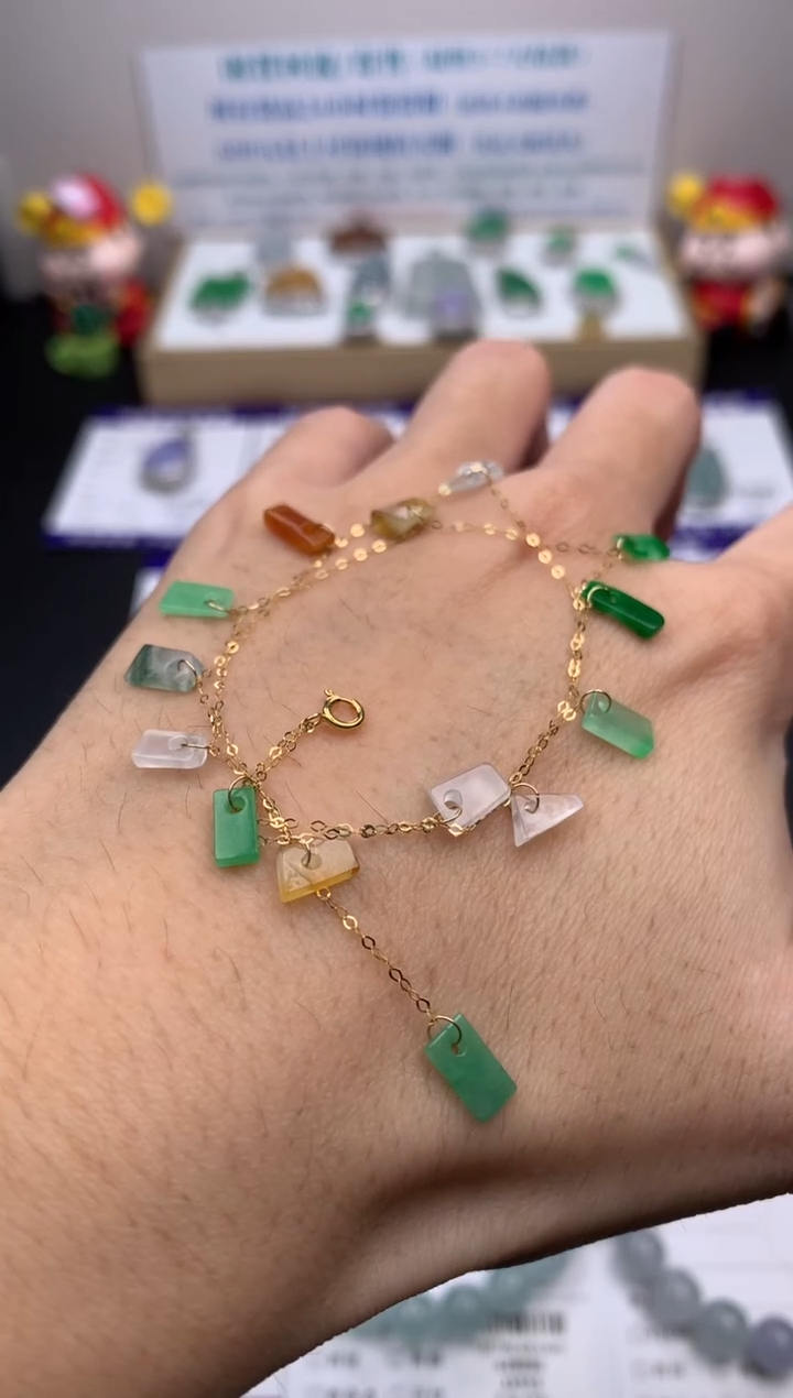 【闪购商品】定制翡翠18K金镶嵌模式推广期24小时鉴赏期