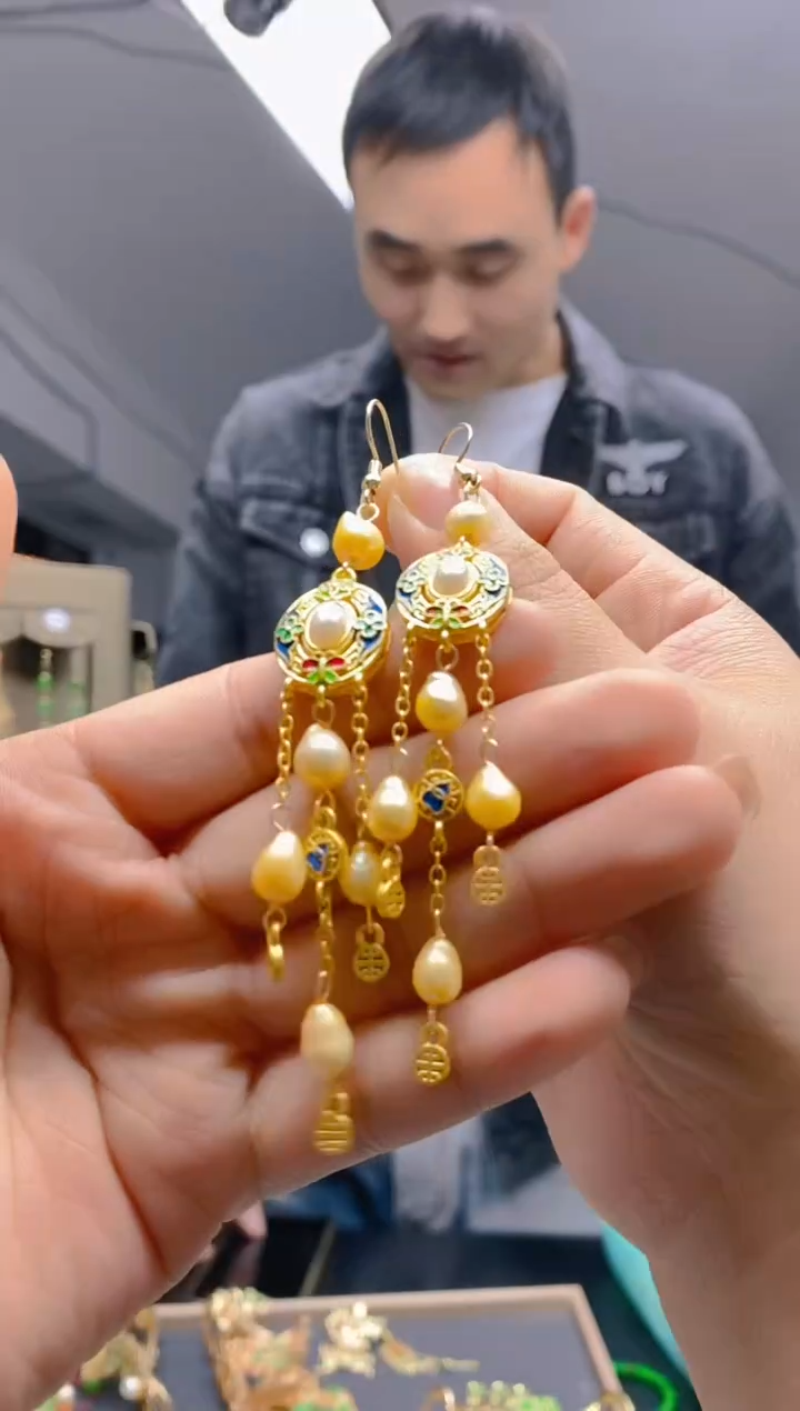 【闪购商品】淡水珍珠耳饰合金0259珍珠饰品