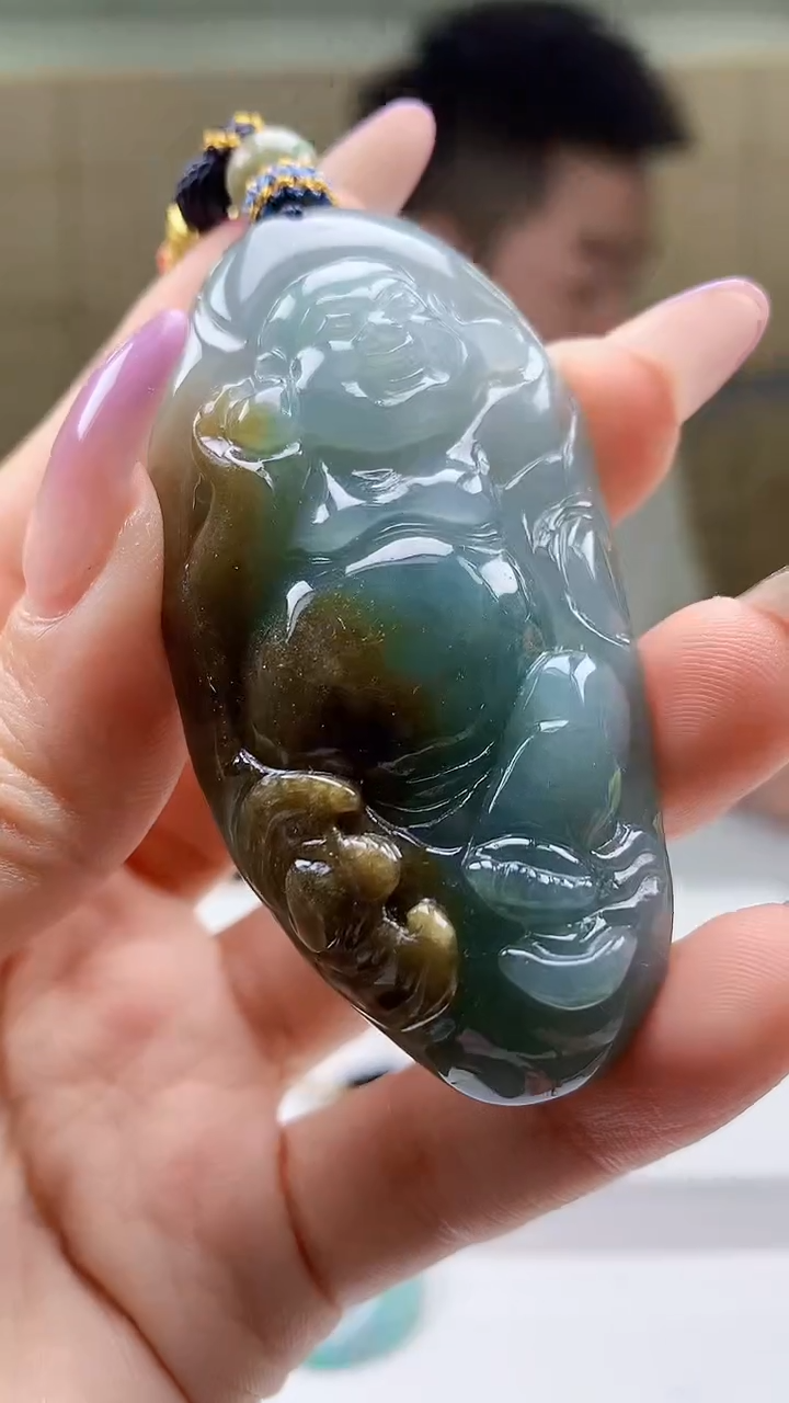 定制翡翠未镶嵌5028ty-毛货挂件39