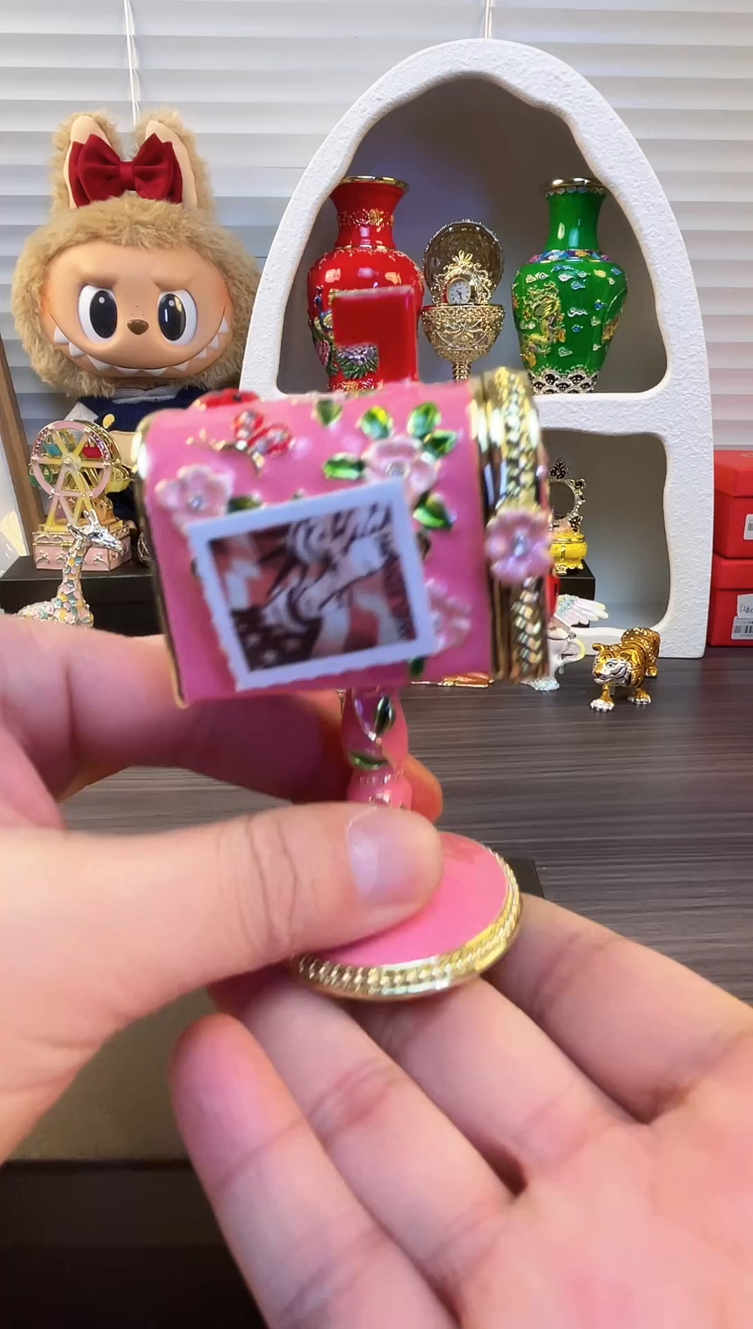 七宝烧珐琅彩 首饰盒 复古小摆件 送人送礼个人收藏   邮箱