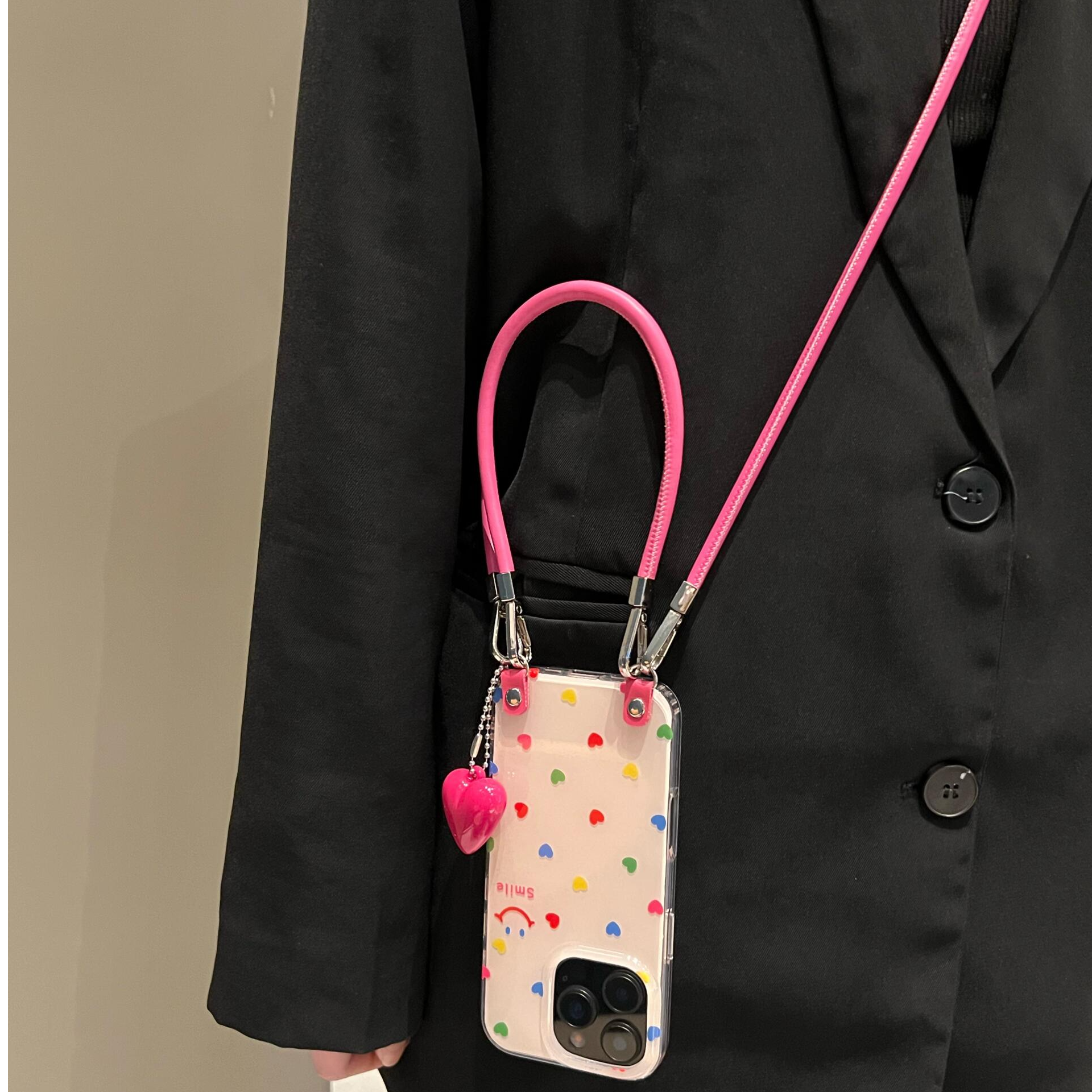 爱心笑脸适用苹果16promax手机壳15pro新款OPPOvivo华为小米荣耀