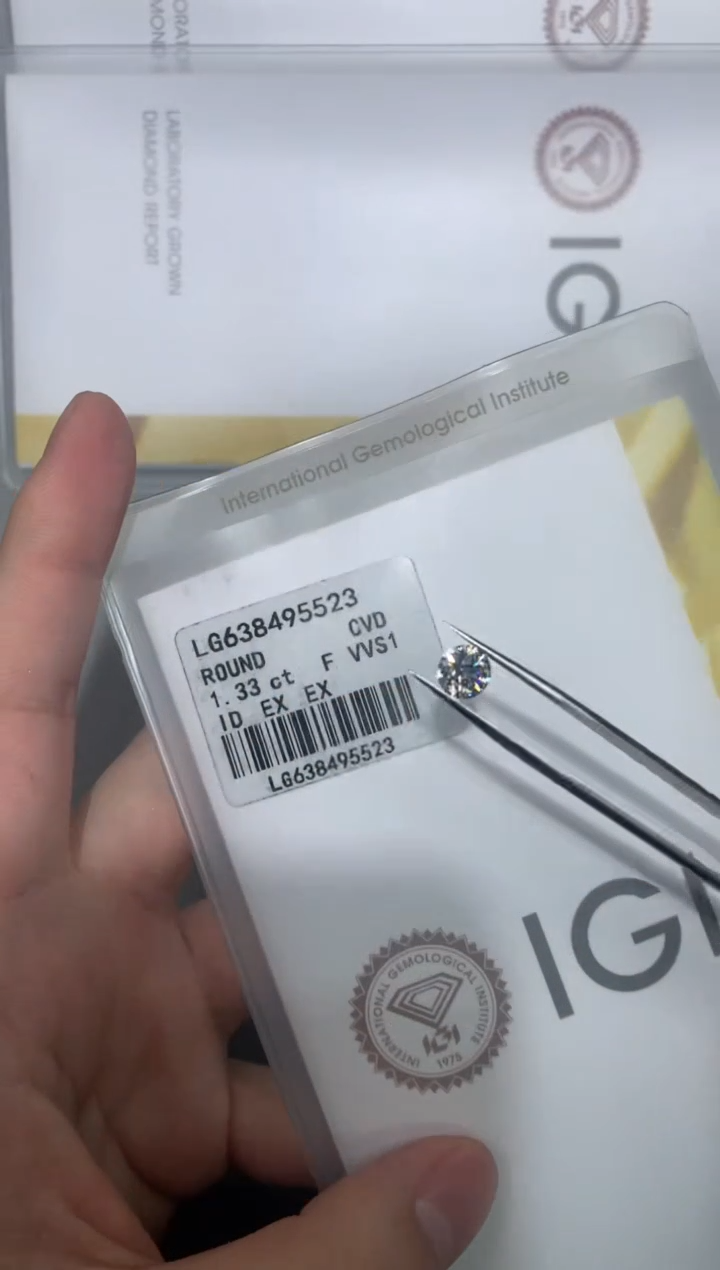 【闪购商品】实验室培育钻石裸石未镶嵌1.33F638495523
