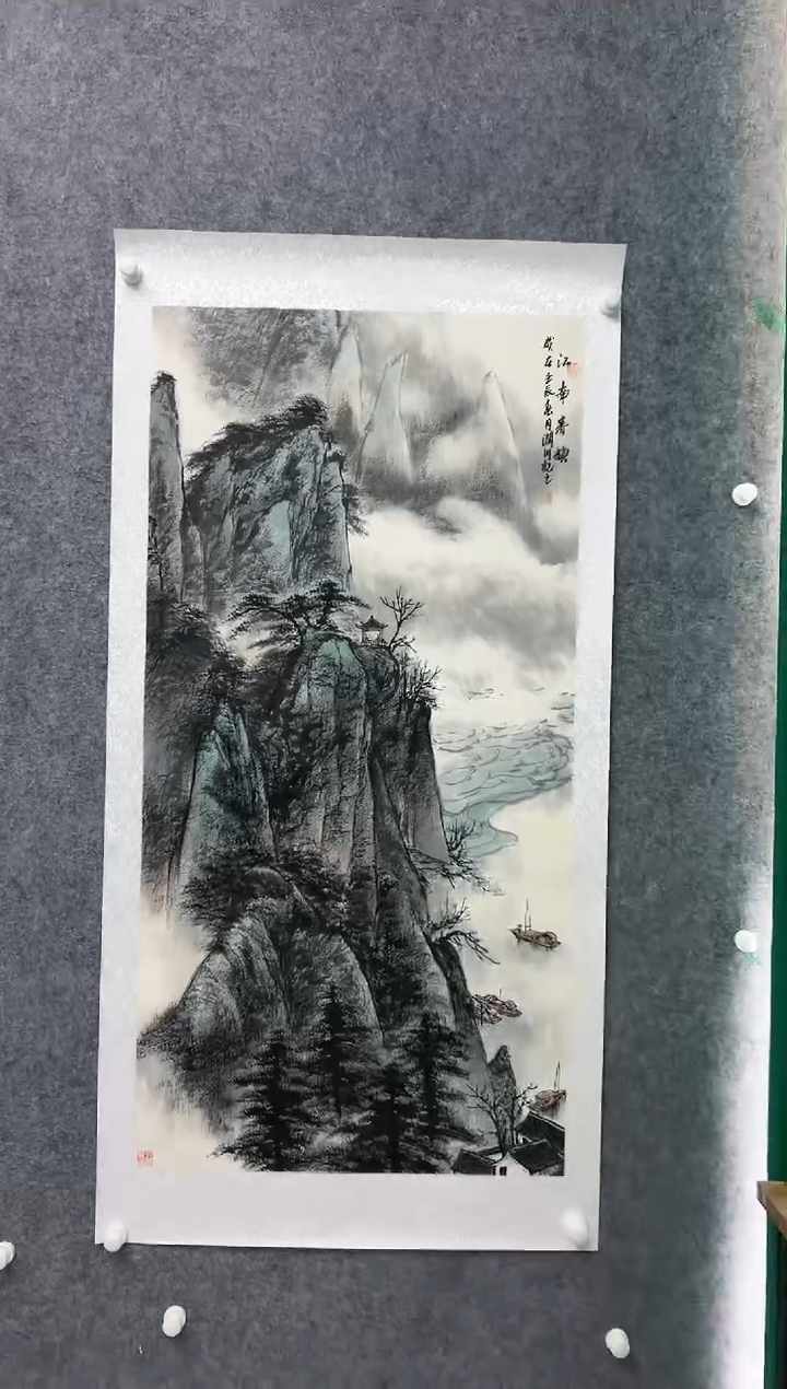 【闪购商品】绘画贺润川-8平尺-国画-红