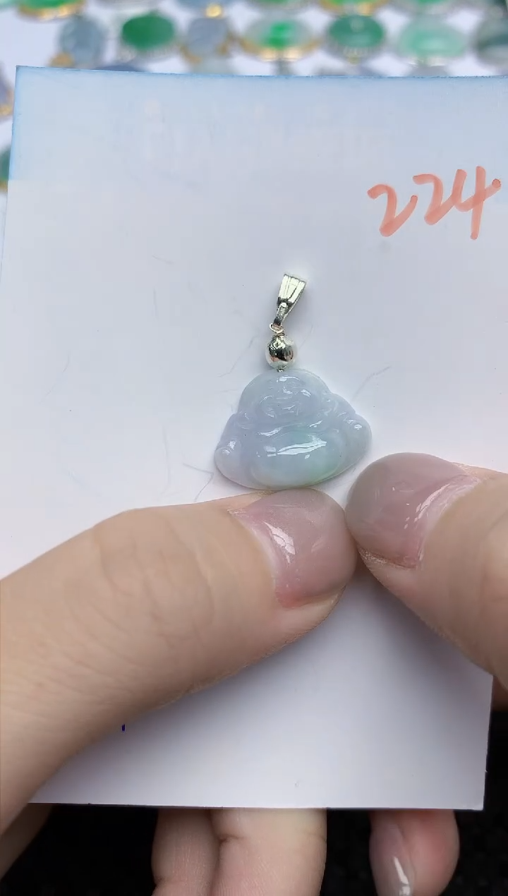 【闪购商品】翡翠颈饰未镶嵌天然翡翠A货