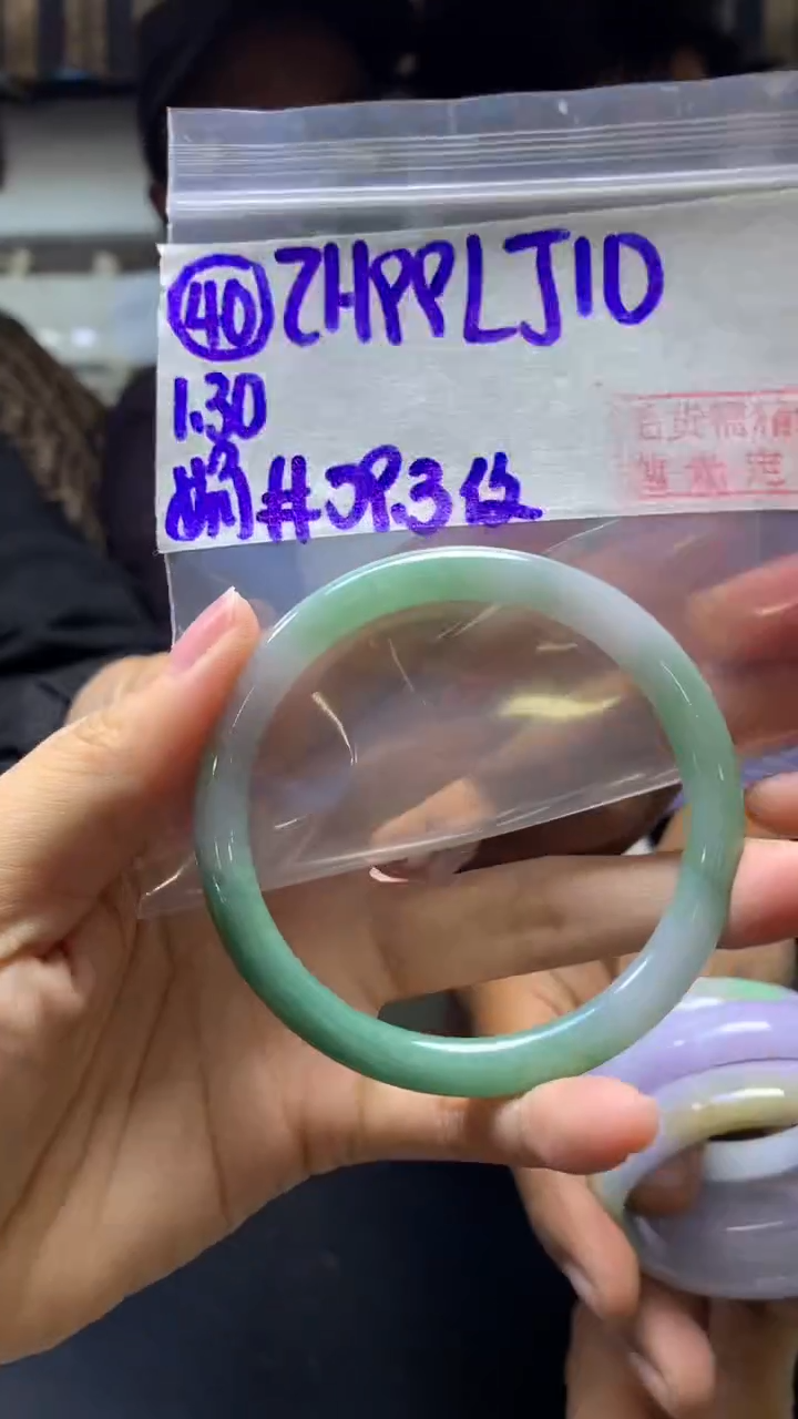 【闪购商品】定制翡翠未镶嵌40手镯59.3纹+99元+拍一发一