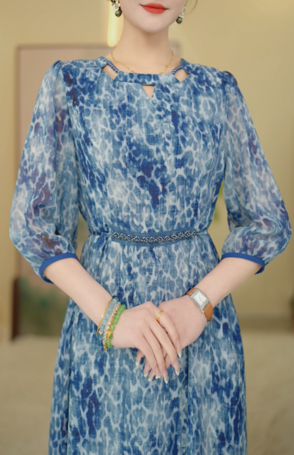 2025新款夏季时尚气质百搭减龄高级感连衣裙-X29