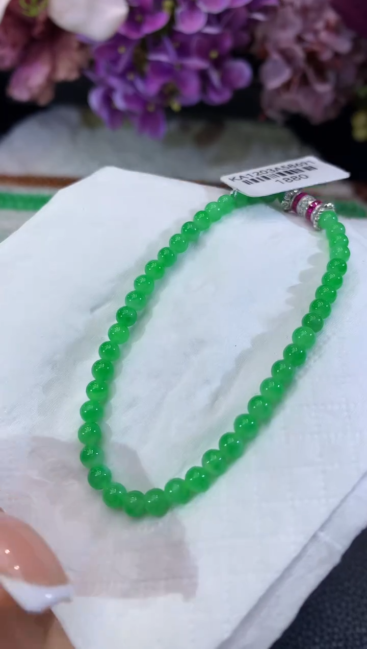 未镶嵌手串翡翠D87
