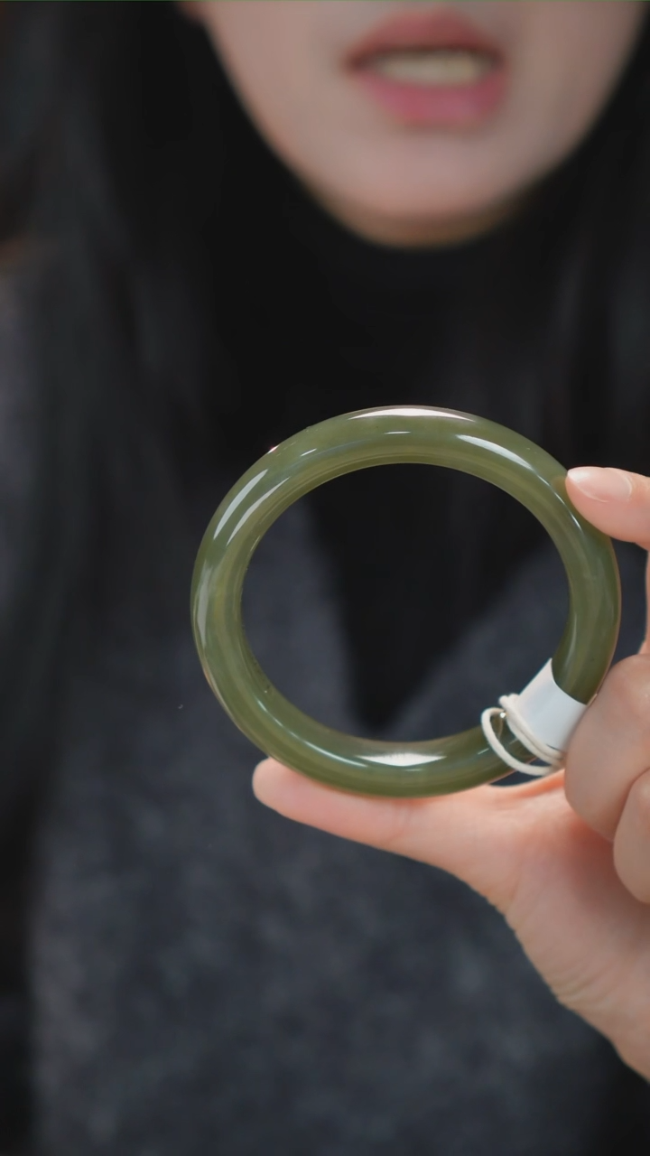 【闪购商品】和田玉手镯未镶嵌51【柚子来啦】和田玉拍一发一59