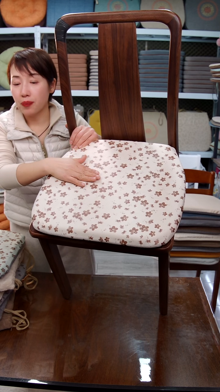 布碎花记忆棉：米色6个