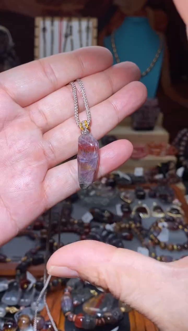 【闪购商品】水晶极光原石吊坠未镶嵌多样性