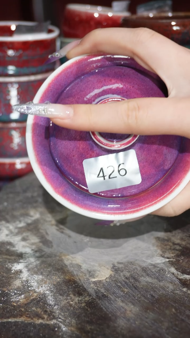 摆件陶精品窑变钧瓷茶器