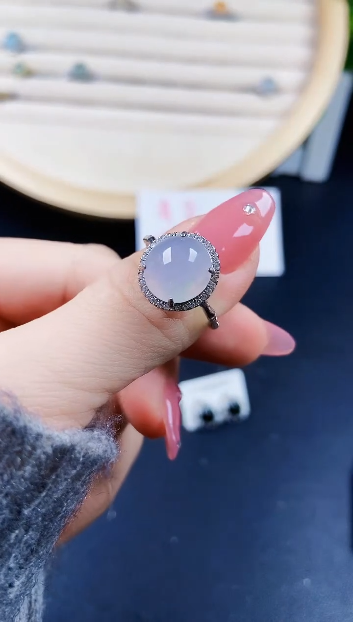 【闪购商品】翡翠戒指银S925镶嵌12012010