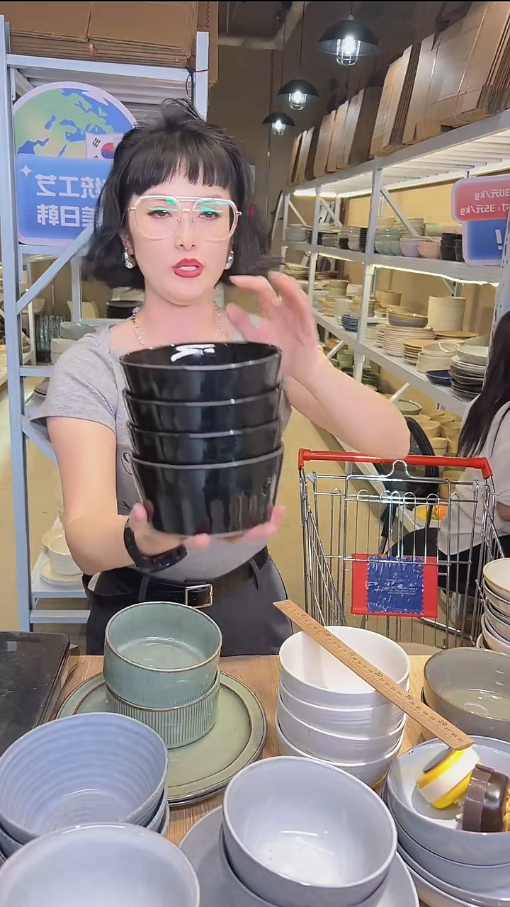 瓷252外贸尾货高温釉下彩陶瓷餐具