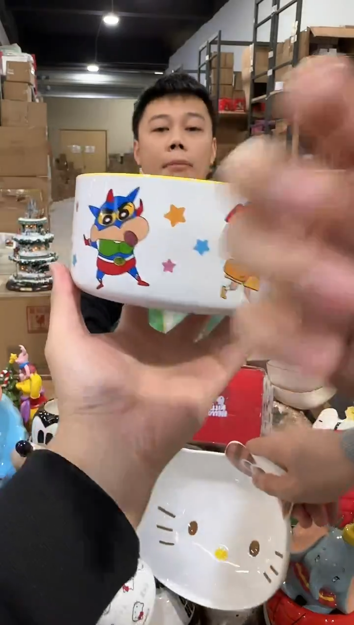 瓷片小新星星泡面碗