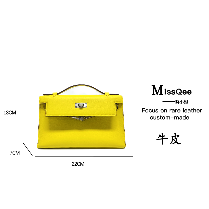 「高定女包」葵小姐MissQee设计师款牛皮手提包一代 L7003