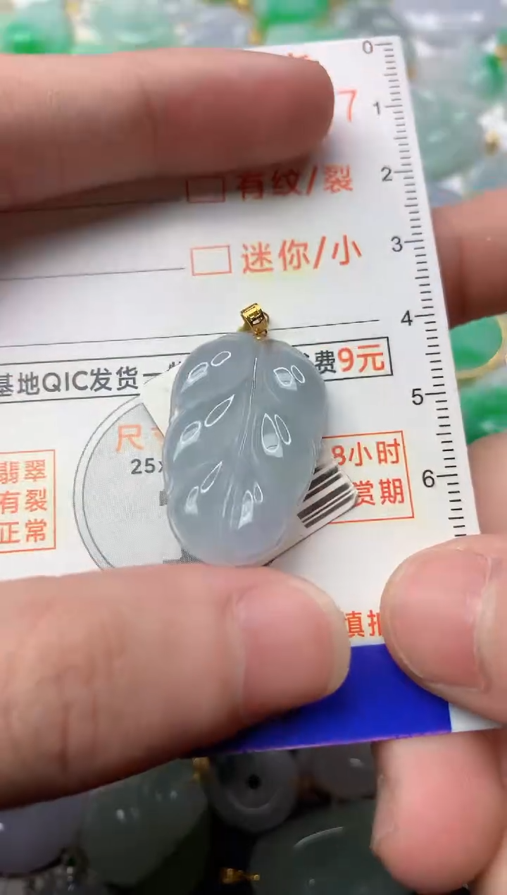 【闪购商品】翡翠颈饰18K金镶嵌9............