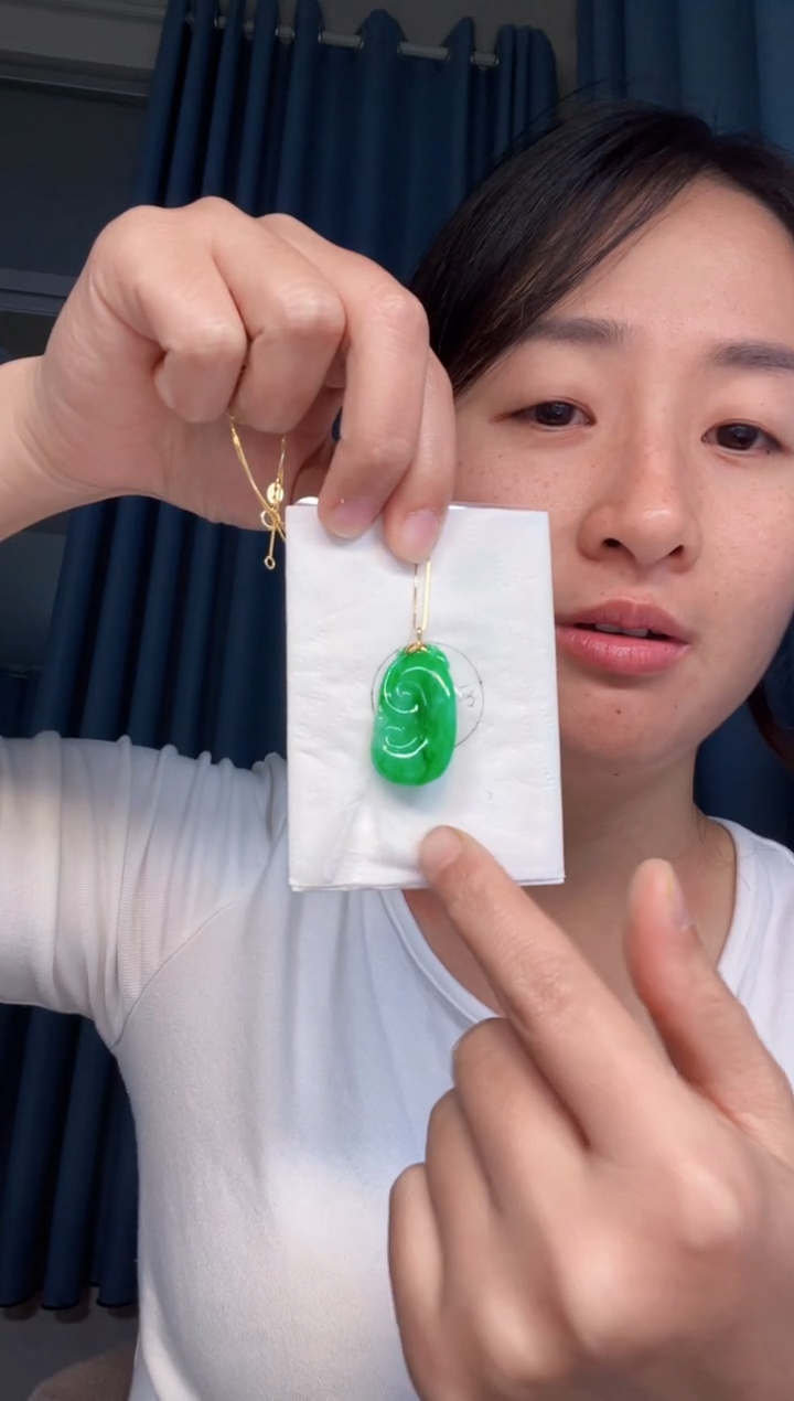 【闪购商品】定制翡翠18K金镶嵌1500元