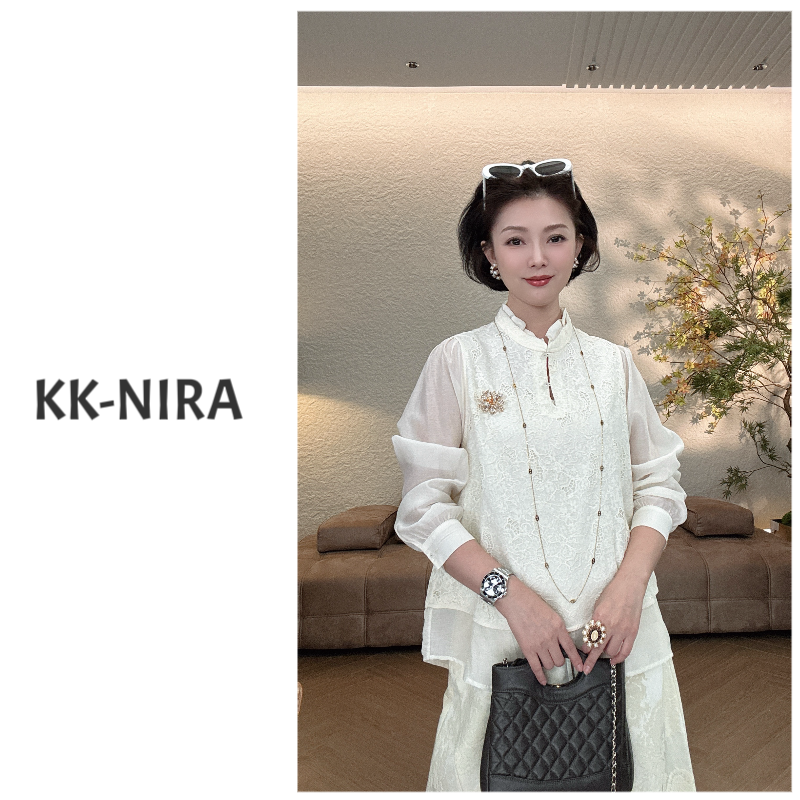 KK-NIRA 国风时尚重工刺绣上衣