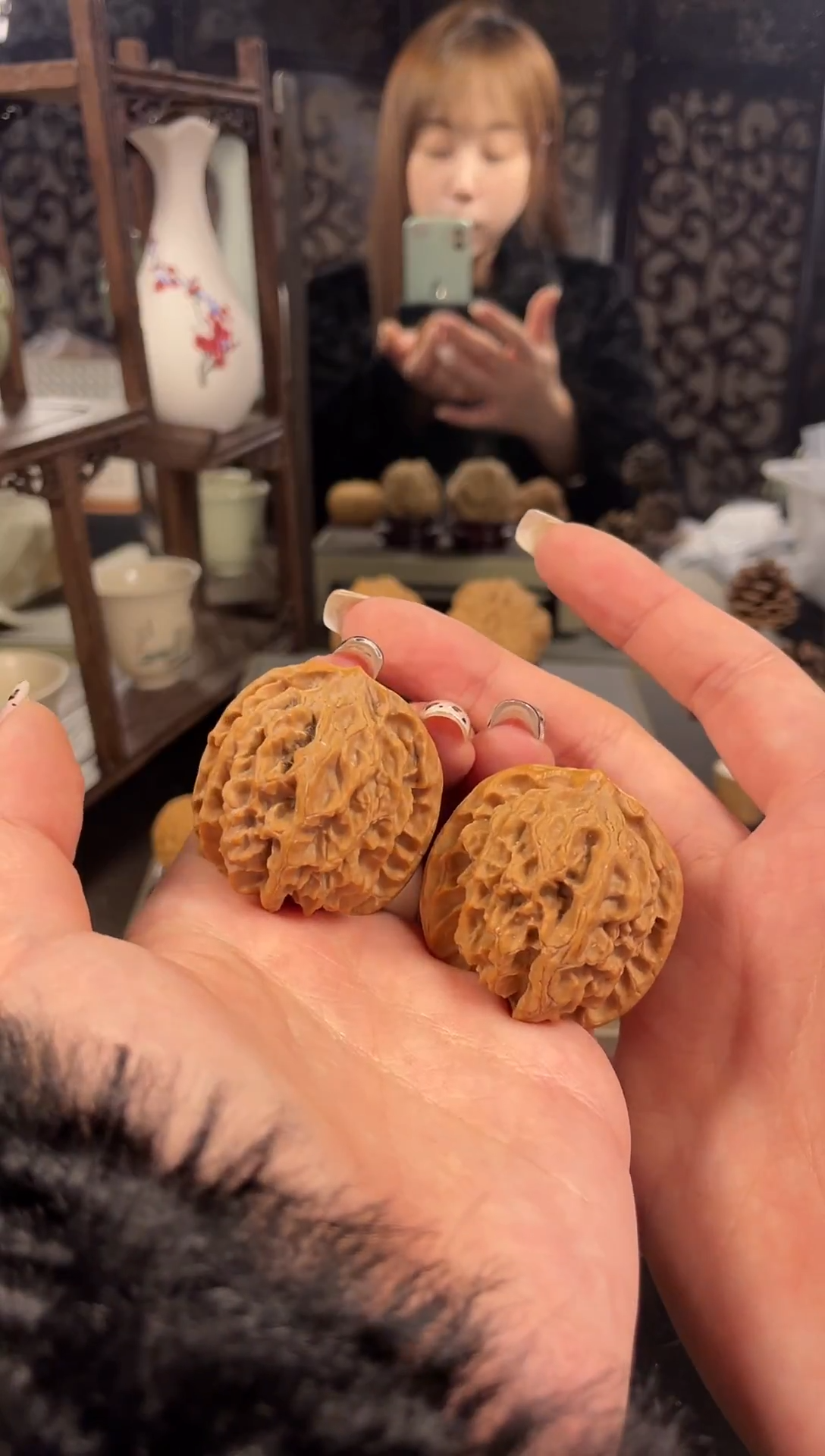 【闪购商品】文玩核桃把件苹果园39尺-22