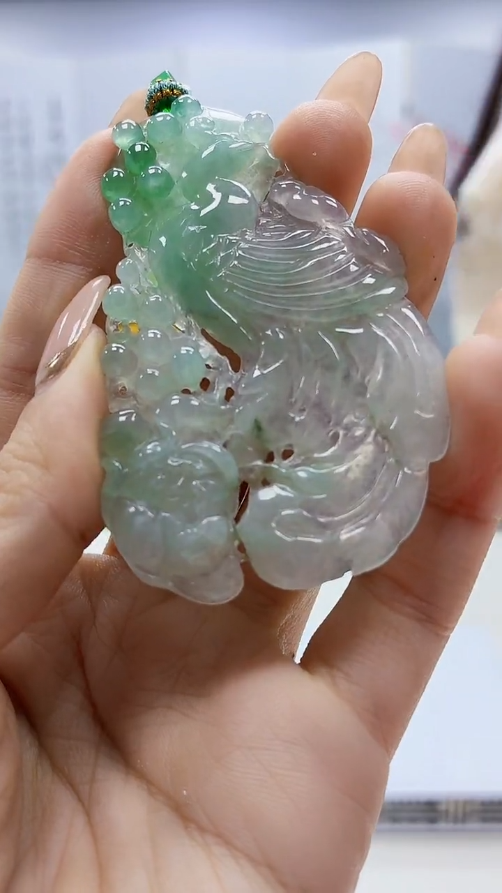 未镶嵌定制翡翠3495ty-毛货挂件39