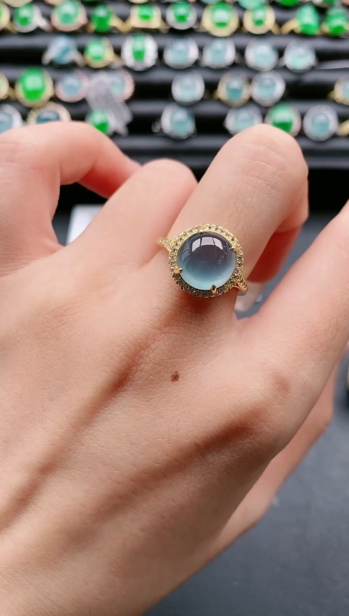 【闪购商品】翡翠戒指银S925镶嵌1111111111