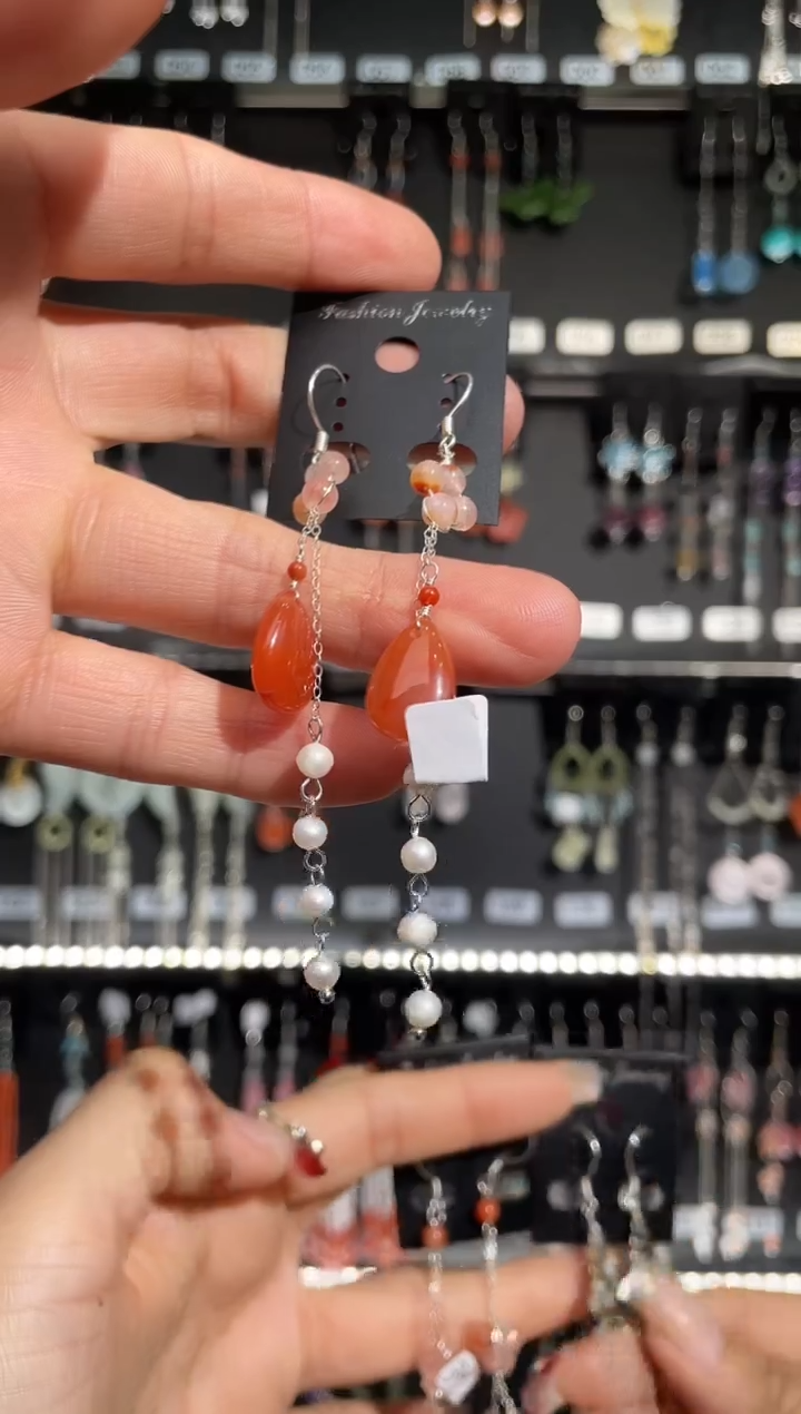 【闪购商品】紫晶耳饰银S925镶嵌咸鱼2