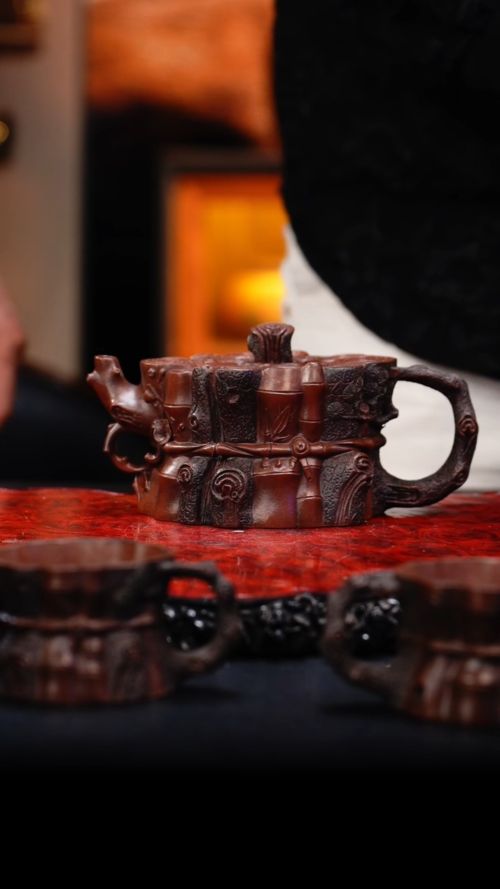 【闪购商品】紫砂茶壶46 三友套组,SPH,底槽清