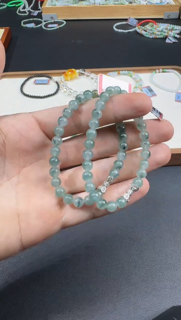 未镶嵌手串翡翠S0923-S1680-385多样性一件